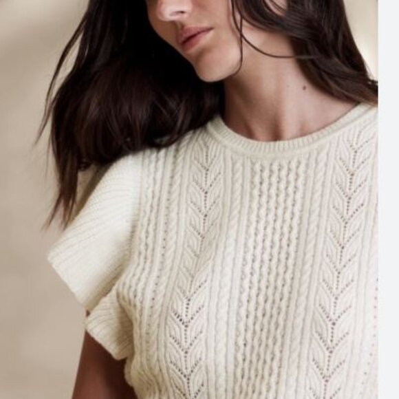NWT Banana Republic Junie Wool Sweater Top! Sz L! $120! - Picture 3 of 10